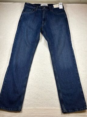 Hollister Women’s Straight Stretch Dark Wash Jeans 32x32 NWT